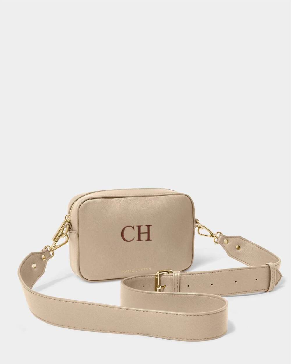 NEW KATIE LOXTON women's zana crossbody mini bag in light taupe
